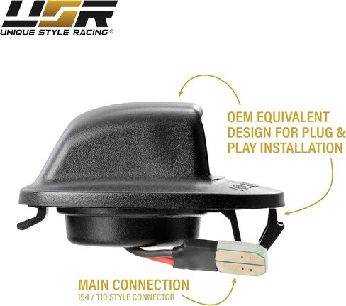 USR 01-04 Frontier 3rd Light Light-Smoke Grain Lamp الثالث-متوافق مع 2001-2004 Nissan Frontier Pickup Truck جميع الطرز/الحواف (عدسة الدخان LED 3rd Brake Light Assembly/Place & Play) in Kuwait