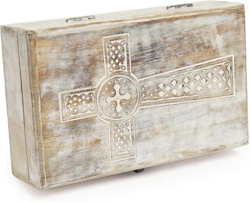 منظم تخزين صندوق مجوهرات تذكار خشبي، منحوت يدويًا بشكل جميل من خشب شيشام in Kuwait