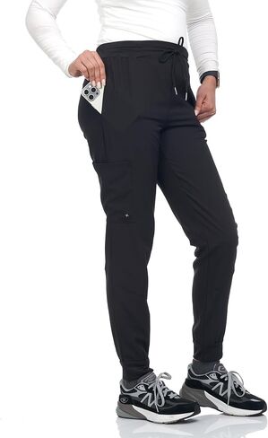 Scrubs for Women 3 Pocket Pants Stretch Nurse Scrub Pants for Home Attendant Yoga Pants Lightweight Medical Uniform Slim Fit in Kuwait
