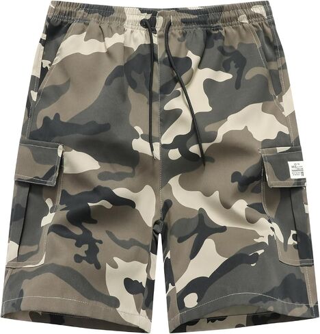 Men's Hiking Cargo Shorts Lightweight Workout Shorts with Multi Pockets in Saudi Arabia