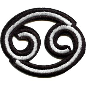 Cancer Astrological Zodiac Symbol Patch Horoscope Crab Sign Embroidered Iron On in Kuwait