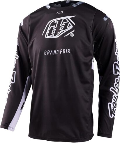 Troy Lee Designs 2023 GP Pro Jersey - يمزج Camo (كبير) (أسود/أبيض) in Saudi Arabia