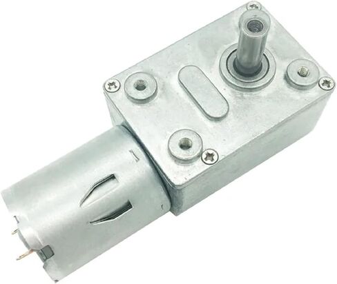 JGY-370 Worm Gear Motor, 12V DC Electric Motor with Self-Locking Gearbox, Metal Gears, Speed Adjustable (12V 40rpm) in Saudi Arabia