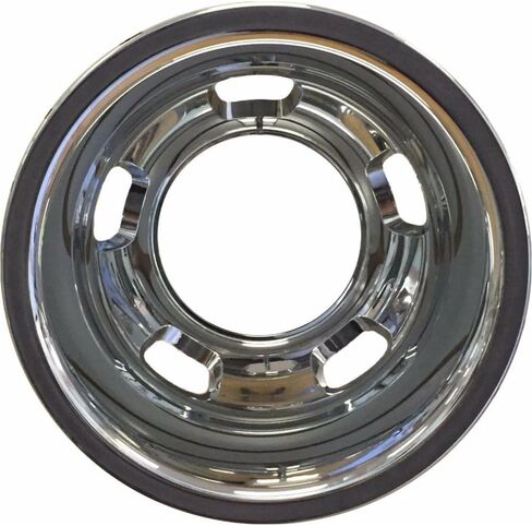 Rear Chrome Simulators & Center Caps for Dodge for Ram 3500 2003-2010,for Ram 3500 2011-2018 Dually 1-Ton Chromed Plastic 52106877AB CCIND8010 in Saudi Arabia