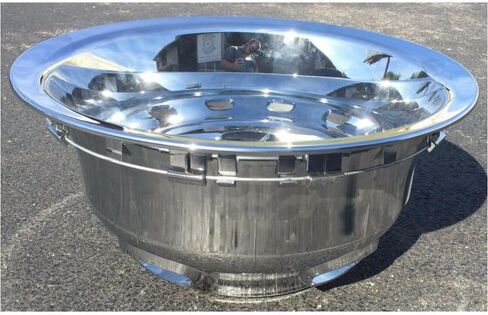 Rear Chrome Simulators & Center Caps for Dodge for Ram 3500 2003-2010,for Ram 3500 2011-2018 Dually 1-Ton Chromed Plastic 52106877AB CCIND8010 in Saudi Arabia