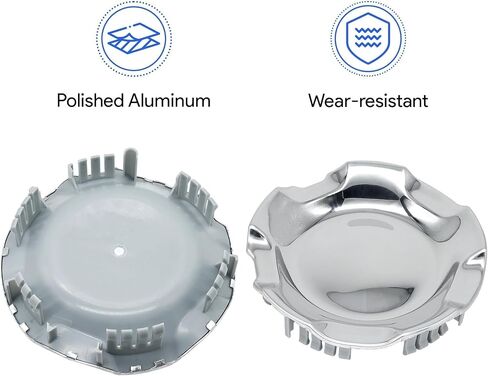 9595152 مصقول من الألومنيوم غطاء العجلة مركز CENT CAP CAP HUBCAP COPER CAP متوافق مع شيفروليه Silverado Avalanche Suburban Tahoe 2007-2014 استبدال # 9595152 (20 "5 سماعات فقط) in Saudi Arabia