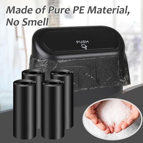 Accmor Mini Trash Bags for Car 4 Rolls/60 Counts, Small Leak-Proof Car Garbage Bin Bag Multipurpose for Auto Waste Can & Desktop, Disposable Cars Litter Accessories (Vehicle Dustbin is not Included) in Saudi Arabia