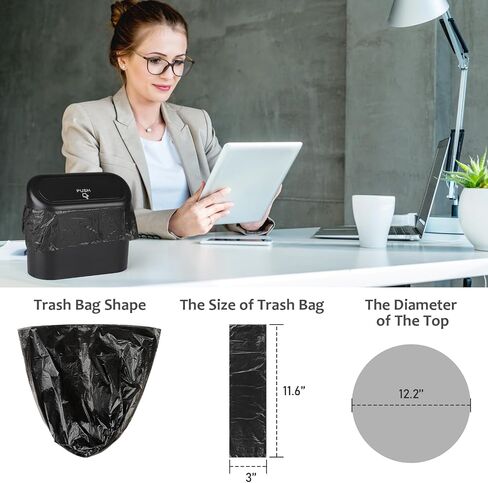 Accmor Mini Trash Bags for Car 4 Rolls/60 Counts, Small Leak-Proof Car Garbage Bin Bag Multipurpose for Auto Waste Can & Desktop, Disposable Cars Litter Accessories (Vehicle Dustbin is not Included) in Saudi Arabia