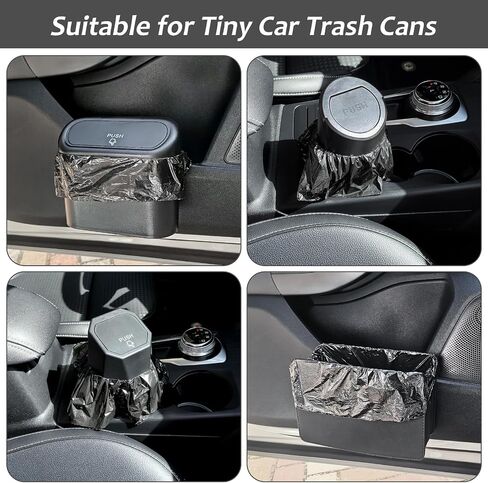 Accmor Mini Trash Bags for Car 4 Rolls/60 Counts, Small Leak-Proof Car Garbage Bin Bag Multipurpose for Auto Waste Can & Desktop, Disposable Cars Litter Accessories (Vehicle Dustbin is not Included) in Saudi Arabia