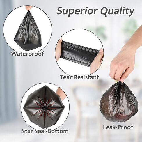 Accmor Mini Trash Bags for Car 4 Rolls/60 Counts, Small Leak-Proof Car Garbage Bin Bag Multipurpose for Auto Waste Can & Desktop, Disposable Cars Litter Accessories (Vehicle Dustbin is not Included) in Saudi Arabia