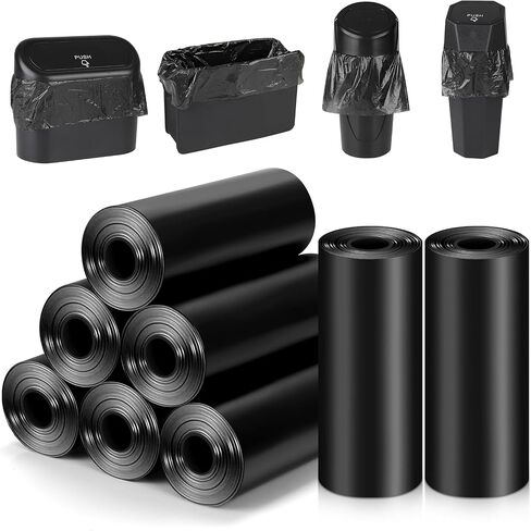 Accmor Mini Trash Bags for Car 4 Rolls/60 Counts, Small Leak-Proof Car Garbage Bin Bag Multipurpose for Auto Waste Can & Desktop, Disposable Cars Litter Accessories (Vehicle Dustbin is not Included) in Saudi Arabia