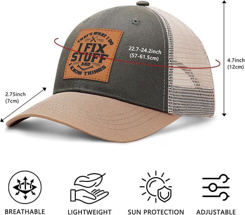 Funny Hats for Men, Dad Birthday Gifts Mens Baseball Cap, Trucker Hat Adjustable Ball Cap Fathers Day in Saudi Arabia