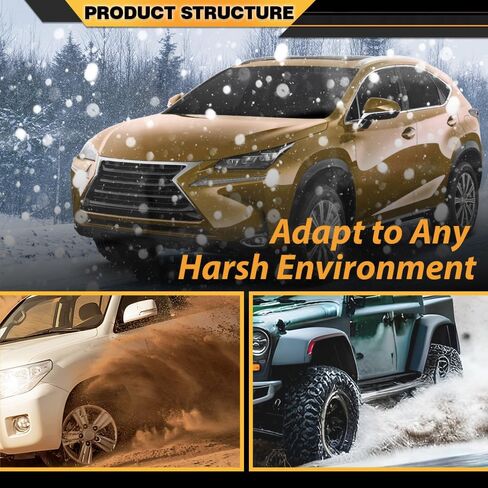 مجموعة تقليم Frend Fender متوافقة مع LX NX200T 2015-2017/NX300 الفخامة 2020-2021/NX300 2018-2021/NX300H قاعدة 2015-2021/NX300H F Sport Black Line 2021/NX300H LUXITY 2020-2021 أسود يمين يمين يمين يمين in Saudi Arabia