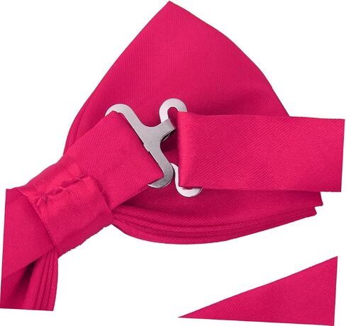 3Pcs Men's Satin Bow Tie Cummerbund with Pocket Red Formal Accessories for Weddings and Special Events in Saudi Arabia