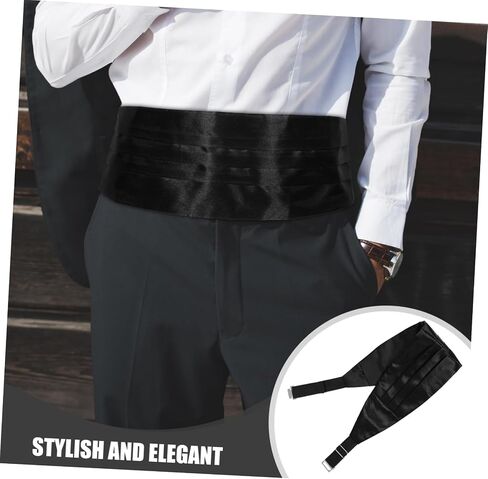 SAFIGLE Adjustable Dress Girdle Bow Tie Fanny Pack Men's Tuxedo Set for Formal Events in Saudi Arabia