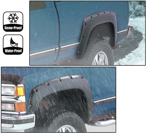 G-Plus Fender Flares 4pcs ، متوافق مع GMC Sierra 1500 2007 2008 2008 2010 2011 2012 2013 in Kuwait