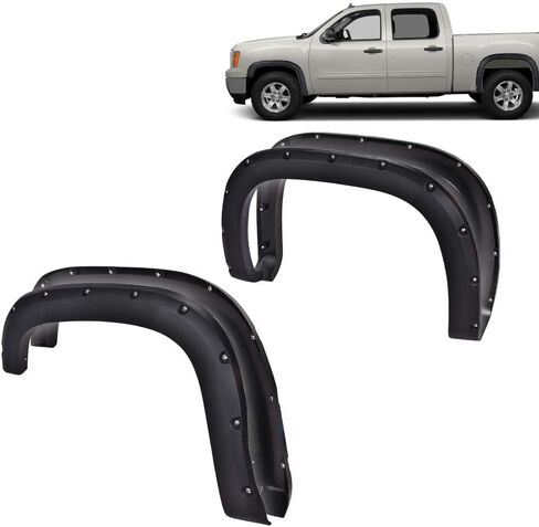 G-Plus Fender Flares 4pcs ، متوافق مع GMC Sierra 1500 2007 2008 2008 2010 2011 2012 2013 in Kuwait