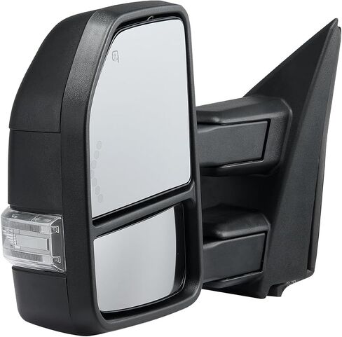 مرايا القطر Vevor تتناسب مع 2004-2014 Ford F150 ، Power LED LED مدفأة الإشارة بركة مرايا القطر الخفيفة يدويًا يسيطر على التلسكوب الأسود القابل للطي in Saudi Arabia