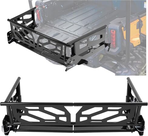 Kuafu UTV السرير موسع متوافق مع 2016-2024 هوندا بايونير 700-4 1000-5 البوابة بوابة بوابة الشحن الأسود in Saudi Arabia