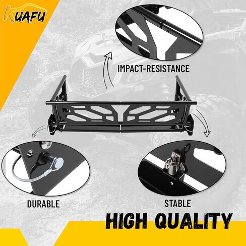 Kuafu UTV السرير موسع متوافق مع 2016-2024 هوندا بايونير 700-4 1000-5 البوابة بوابة بوابة الشحن الأسود in Saudi Arabia