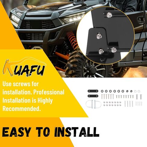 Kuafu UTV السرير موسع متوافق مع 2016-2024 هوندا بايونير 700-4 1000-5 البوابة بوابة بوابة الشحن الأسود in Saudi Arabia