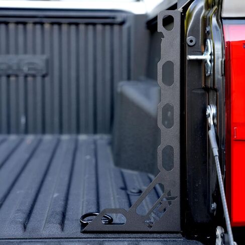 MCX Utility Bed Sidity ، مجموعة من 2-نسيج أسود غير لامع مع فتاحة زجاجة مدمجة ، متوافق مع تويوتا تاكوما 2024-2025-صلابة على الطرق الوعرة ، التعادل الإضافي ، جبل CB راحة بواسطة Miller Cat in Saudi Arabia