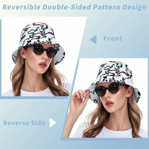 Wildflowers Floral Bucket Hat for Men Women, Summer Vacation Outdoor Travel Reversible Double Side Beach Caps Fisherman Hat in Kuwait