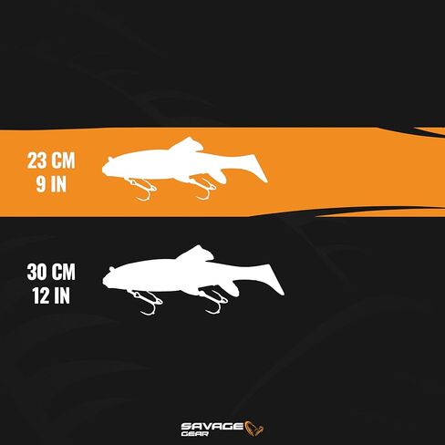 Savage Gear 3D Sucker Freshwater Fishing Lure, Black, 12in, Perfect for Musky, Pike, and Walleye in Kuwait