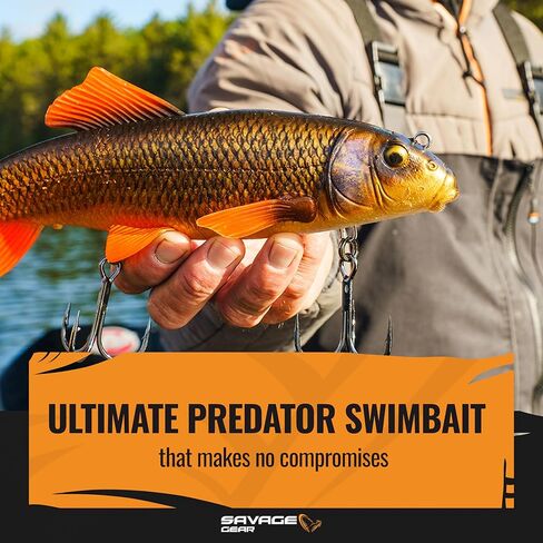 Savage Gear 3D Sucker Freshwater Fishing Lure, Black, 12in, Perfect for Musky, Pike, and Walleye in Kuwait