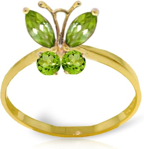 GALAXY GOLD GG 14K RING BEDIDOT BUTTERFLY GOLD - SIZE 7.0 in Saudi Arabia