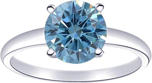 1/2-10 قيراط إجمالي الوزن جولة 14K أبيض الذهب خاتم الماس الأسود (جودة AAA in Kuwait