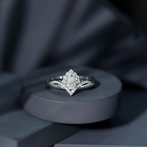 خاتم خطوبة مصمم مصمم مويساني معتمد للنساء ، 1.50 CT ، D-VS1 جودة in Saudi Arabia