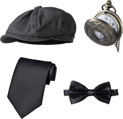 زي الأطفال في 1920 للأولاد السترة قبعة الجيب ملحقات مجموعة مجموعة تأثيري 2-14 سنة in Kuwait
