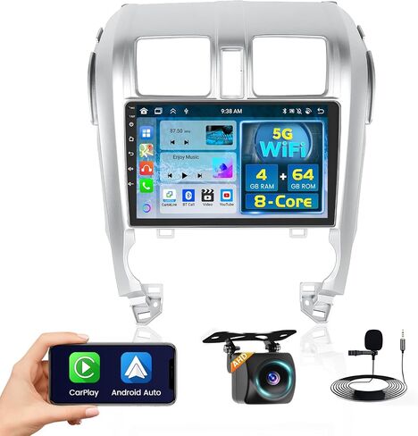 2+64GB Android 13 Car Stereo for Honda CRV 2007-2011 with Wireless Carplay Android Auto, 9" Touch Screen Radio Dash Kit GPS Navigation WiFi Bluetooth SWC Mic Backup Camera in Saudi Arabia
