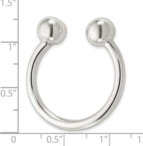 JewelryWeb 925 Sterling Silver 1 Screw Off Ball Key Chain - سلسلة مفاتيح للرجال in Saudi Arabia