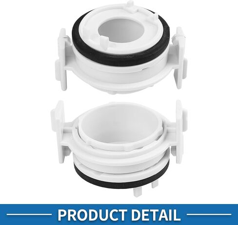 H7 LED محول المصباح LED لمبة التجنيب حامل متينة ل BMW E46 318I E65 E65 E90 البلاستيك المعدني الأبيض (مجموعة من 4) in Kuwait