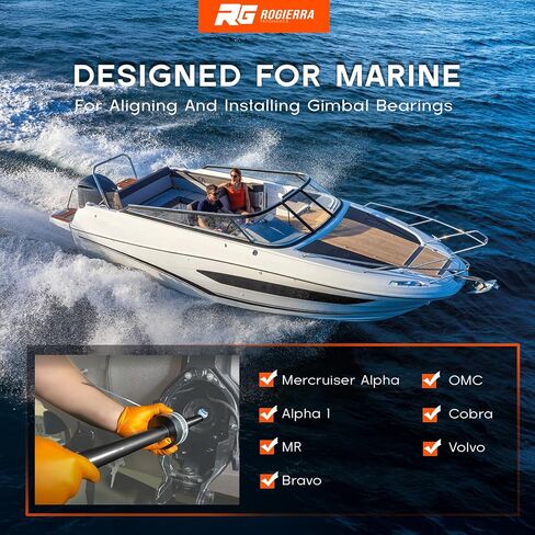 مجموعة محاذاة وتثبيت Gimbal Bearing لـ Mercruiser Alpha 1 ، Bravo ، Volvo ، OMC ، MR COBRA - مجموعة محاذاة المحرك للتثبيت السلس in Kuwait