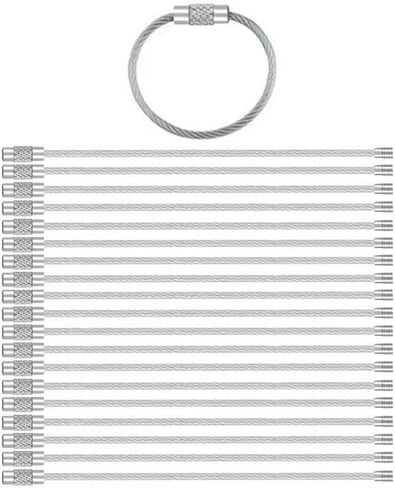20 PCS Stainless Steel Loops,Key Chain,Keyrings in Saudi Arabia