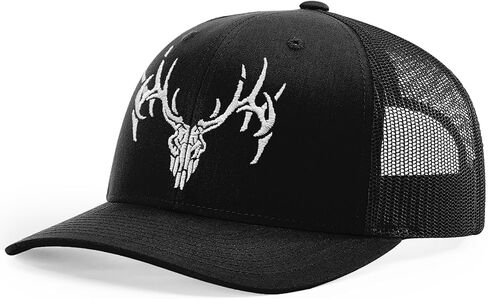 قبعة سائق الشاحنة - إصدار قبعة جمجمة الغزلان - خمس لوحات - أخضر خنفساء/محجر in Kuwait