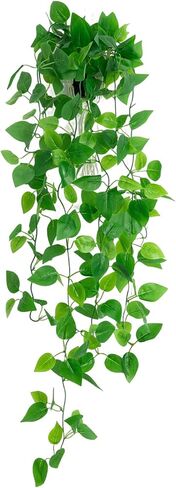 Fake Hanging Plants for Room Decor,1pcs Artificial Potted Plants Vines for Wall Home Office Aesthetic Living Kitchen Bathroom Coffee Table Shelf Indoor Outdoor Farmhouse Patio Decorations in Saudi Arabia