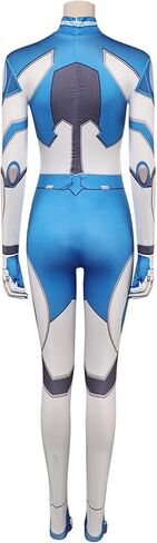 Invisible Woman Cosplay Costume Susan Storm Cosplay Strategist Hero Jumpsuit Outfits Blue One-Piece Halloween Dress in Saudi Arabia
