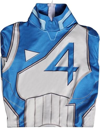 Invisible Woman Cosplay Costume Susan Storm Cosplay Strategist Hero Jumpsuit Outfits Blue One-Piece Halloween Dress in Saudi Arabia