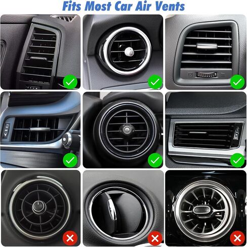 1797 2 Pack Car Photo Holders for Dashboard Vent Picture Frame Clip Magnetic Acrylic Display Horizontal Vertical fit for Polaroid Wallet Size Photos 3.5 x 2.4 inch in Saudi Arabia