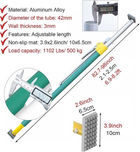 Cargo Stabilizer Bar,Extendable Cargo Bar Holder, Extends from 1.3m to 3.38m, Cargo Barrier to Stop Sliding in Saudi Arabia