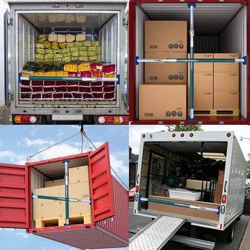 Extendable Cargo Bars,Caravan Cargo Bar Holder with Pad for Pickup Trucks,Strong Load-Bearing Cargo Stabilizer Bar for Box Truck in Saudi Arabia