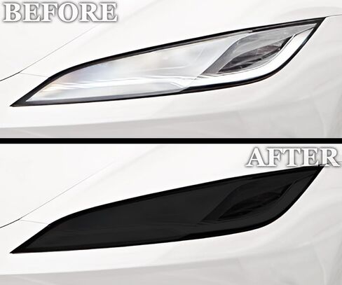 BOGAR TECH DESIGNS Precut for Tesla Model 3 2024-2025 Full Head Tail Light Headlight Taillight Tint Kit, Dark Smoke in Saudi Arabia