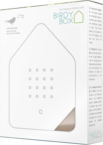 RELAXOUND Original Birdybox "Black Dark" - Modern Nature Sound Box - Relaxing Cheerful Bird Concert - Motion Sensor with Sound - Relaxing Tool in Kuwait