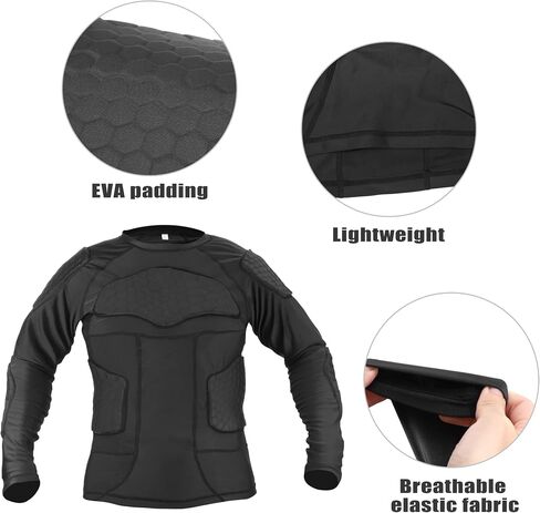 X AUTOHAUX Size 2XL Bike Motorcycle Riding Protective Full Body Armor Jacket Thorax Back Backbone Protector for Skateboarding Skiing Black in Saudi Arabia