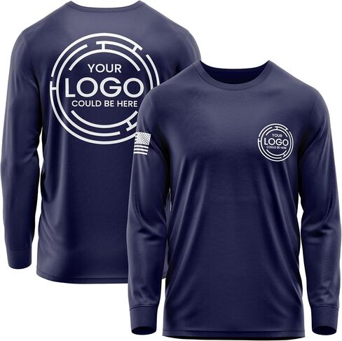Custom Long Sleeve Shirts for Men, Hi Vis Safety Customized Workwear Company Uniform Long Sleeved Shirt Black in Saudi Arabia