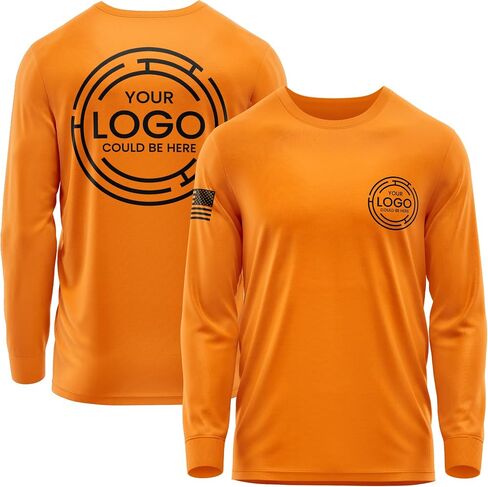 Custom Long Sleeve Shirts for Men, Hi Vis Safety Customized Workwear Company Uniform Long Sleeved Shirt Black in Saudi Arabia
